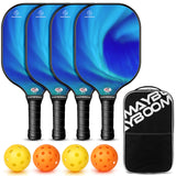 Load image into Gallery viewer, Pickleball Paddles Set of 2/4, USAPA Approved Pickleball Set Pickleball Rackets 2 Pack, Fiberglass Surface Pickle-Ball Equipment, Pickleball Racquet Gifts for Beginners &amp; Pros